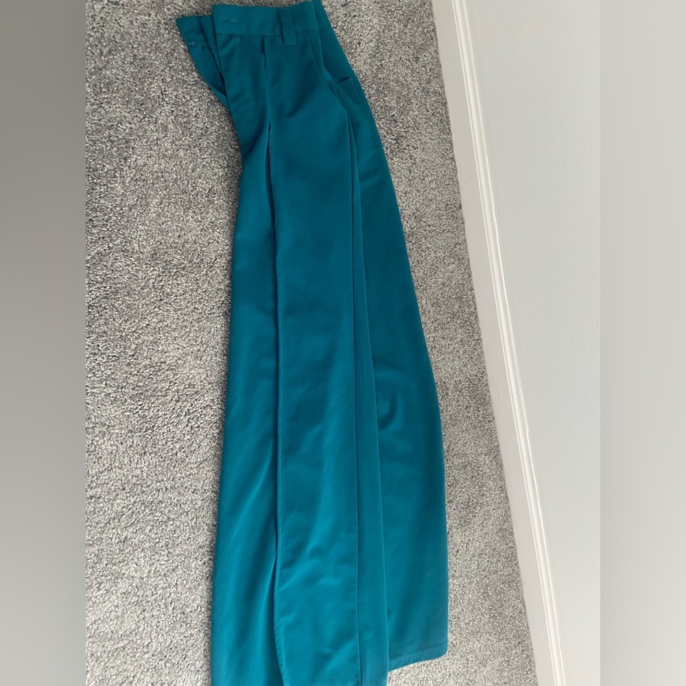 SHEIN Turquoise Relaxed Pants